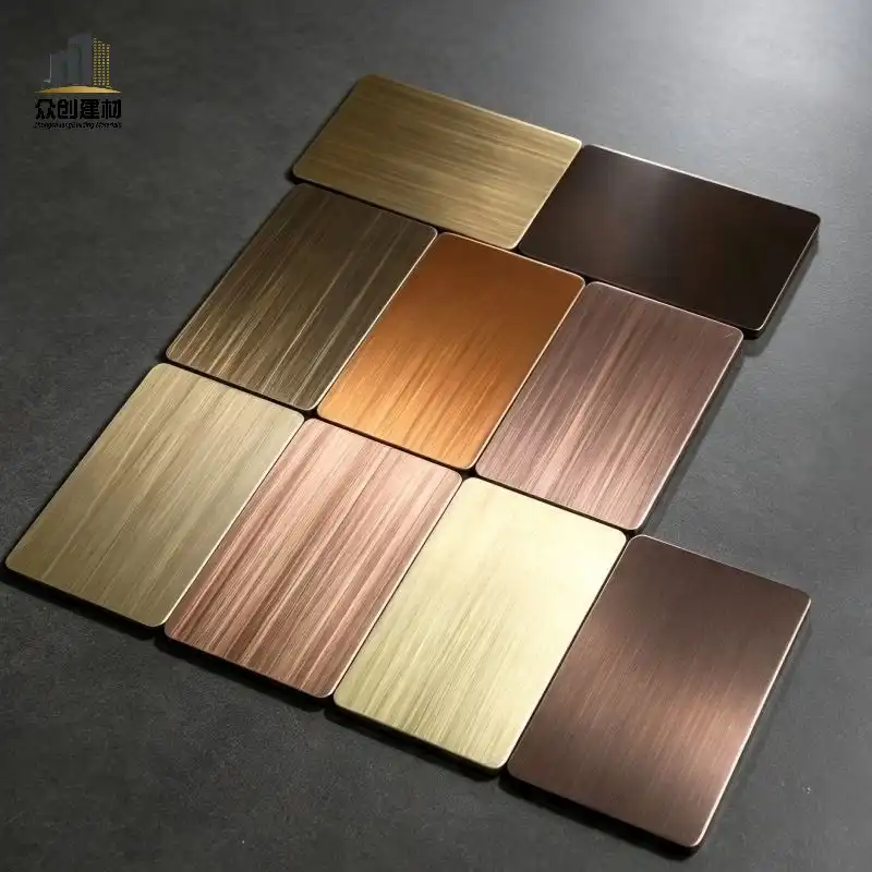 Brushed Bronze Finish Color Swatch, Custom Color According to Client Sample